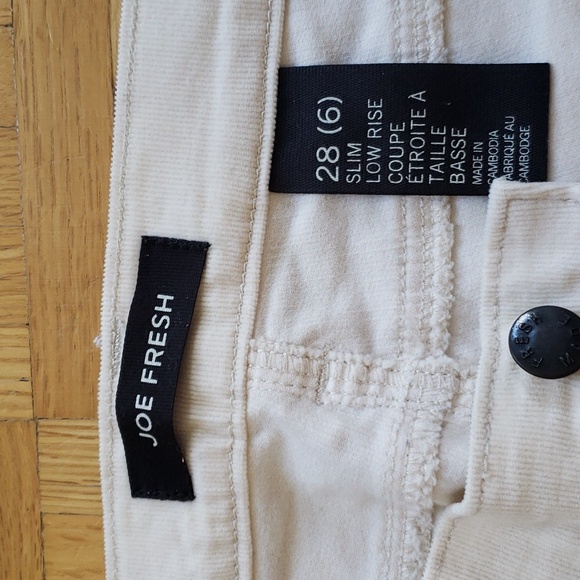 Joe Fresh lot of 3 slim low rise corduroy jeans. - Picture 12 of 16